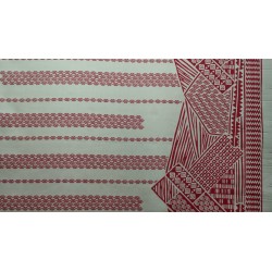 June Fabrics LW-16-493 BURGUNDY-TAN