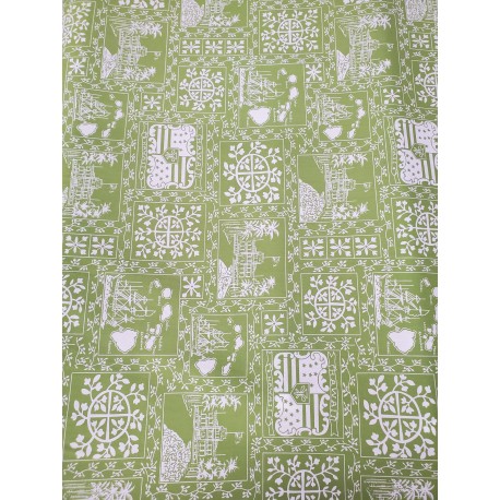 Cotton Hawaiian Quilt Green
