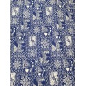 Cotton Hawaiian Quilt Blue