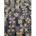 Cotton Overlay Quilt Brown