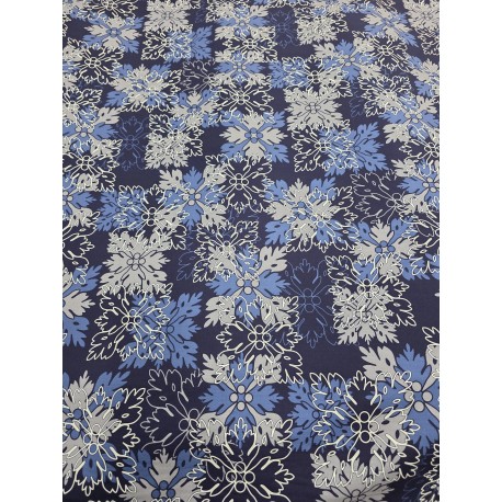Cotton Overlay Quilt Navy