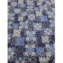 Cotton Overlay Quilt Navy