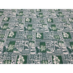 Cotton Mele Kalikimaka Green