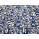 Cotton Mele Kalikimaka Blue