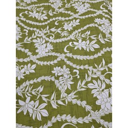 Cotton Tuberose Floral Lei Avocado